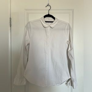 Abercrombie white button up shirt